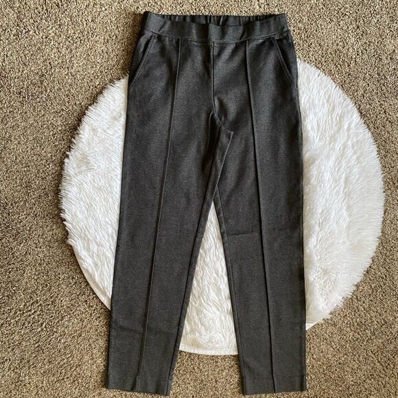 J. Crew Pants Pull On Gray Elastic Waist Pockets Womens Size Small - Picture 1 of 7